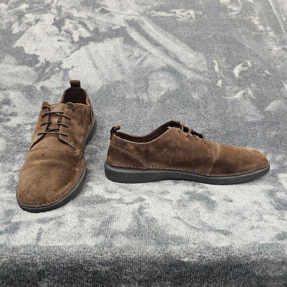 Clarks Active Air Shoes Mens 12 brown suede lace up comfort casual oxford main image 6